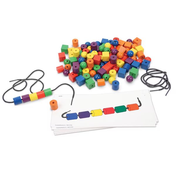 Beads and Pattern Cards Activity Set, Learning Resources, Mfr#: 0139
